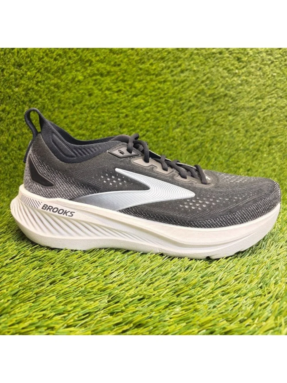 Brooks Glycerin GTS 23 Mens Size 9 Black Athletic Running Walking Shoes Sneakers